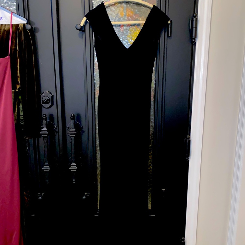 Betsy Adam lined cap sleeve evening gown- Size 2